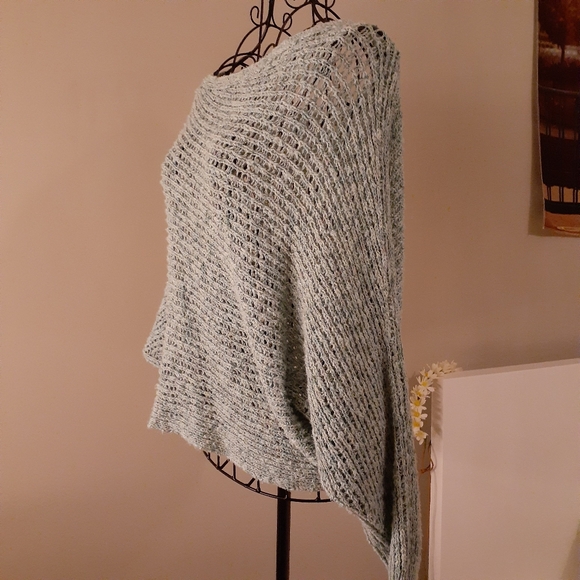 Mint color off the shoulder sweater - Picture 6 of 6
